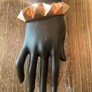 Gold Pyramid Stud Bracelet